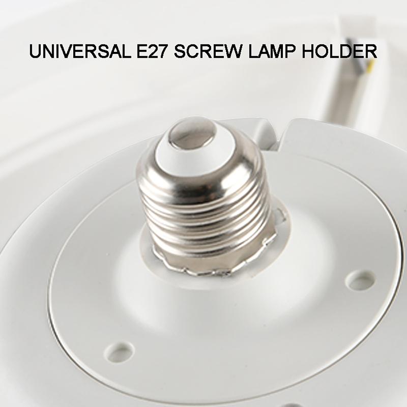Ceiling Fan Light 60W 3-Speed Cooling Fan Ceiling Light Remote Control E27 Lamp Holder 3-gear Dimmable Electric Fan Lamp
