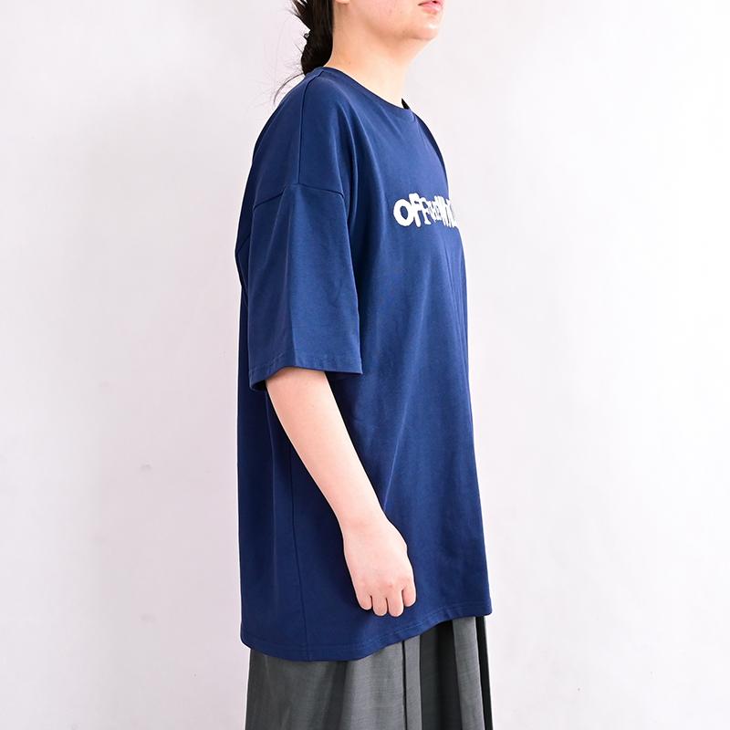 Vans X Asia Artist Collection Letter Print Lightweight Versatile Short Sleeve Nautical Round Neck Breathable T-Shirt Unisex Tops Deep-Blue VN000HA8LKZ