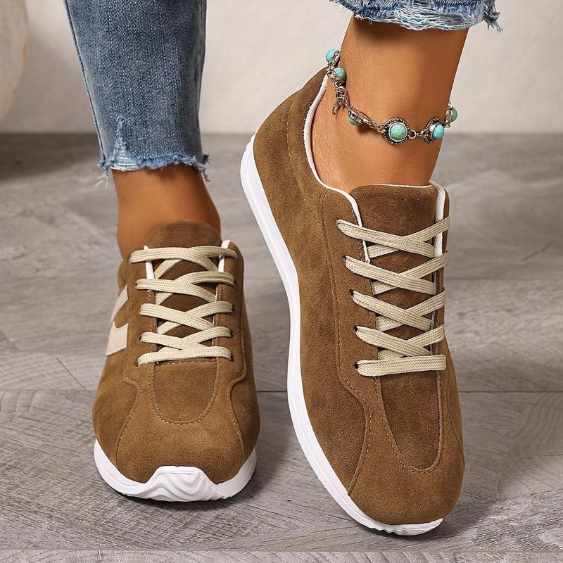Women Casual Walking Shoes New 2025 Autumn Flat Lace Up High Quality Sneakers Fashion Wild Flat Sole Loafers Women Sports Shoes