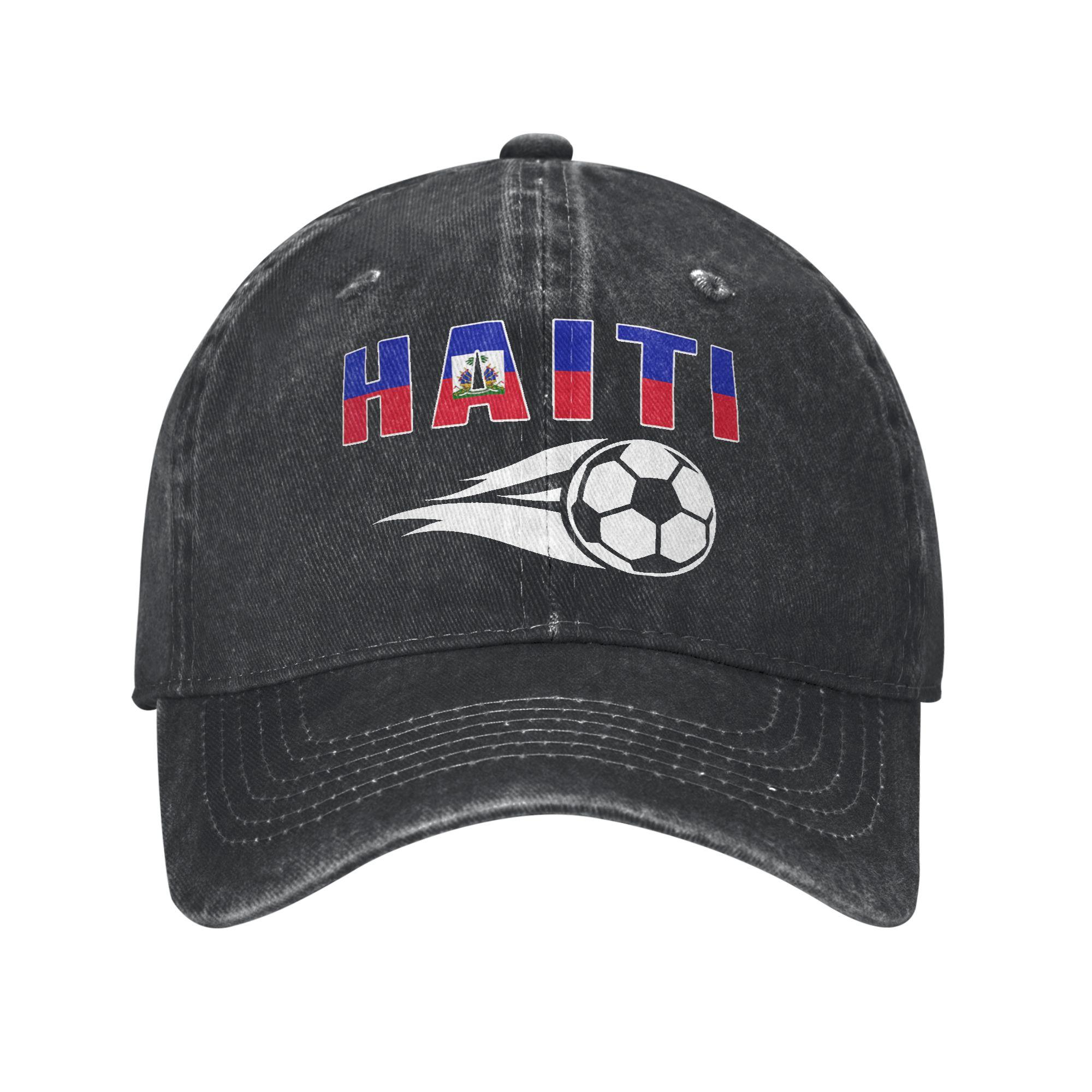 Haiti Ball Haitian Flag Pride Goal Player Casual Baseball Cap For Couple Women Summer Kpop Rock Hip Hop Hats Sunscreen Caps One Size