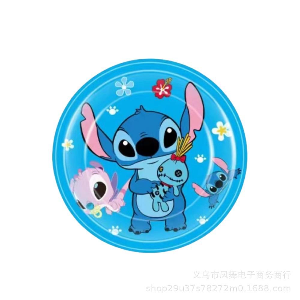 Spot Blue Stitch Party Decorations Blue Star Baby Paper Plate Paper Cup Flag Candy Box