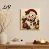 Progetti Artistici per Alleviare lo Stress Kit Perle Finte di Natale Pittura Capanna Innevata di Babbo Natale Kit Artigianale 3D Scintillante con Perline Fai da Te per Adulti Parete per le Festività Invernali di Casa