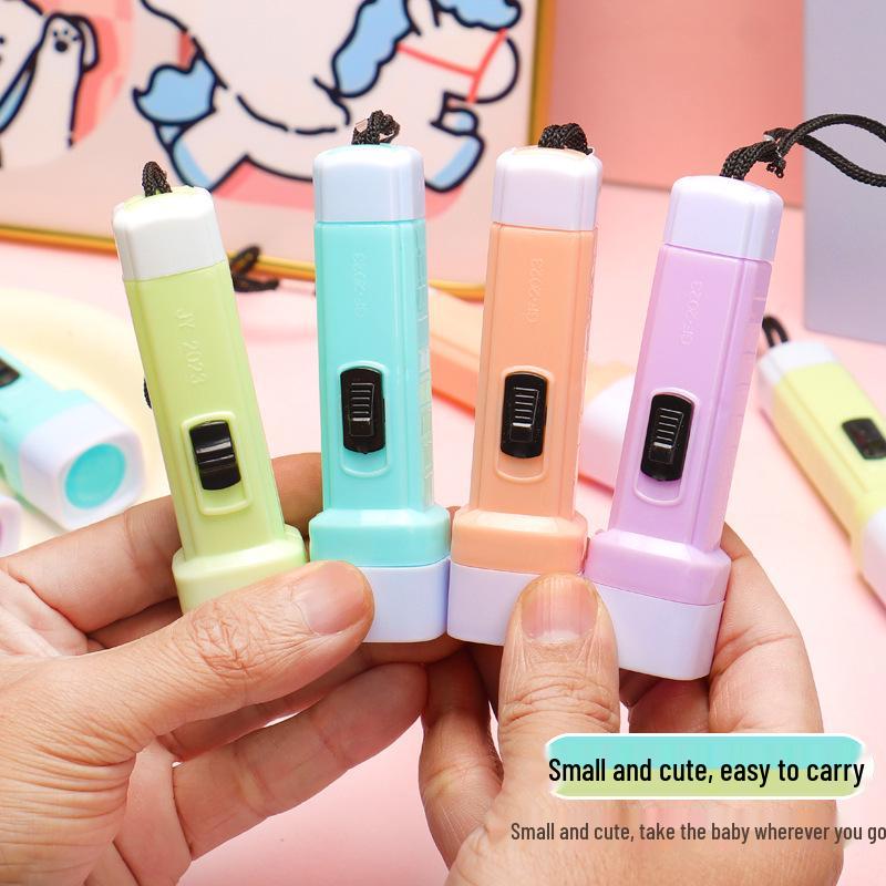 Compact LED Flashlight - Macaron Colors for Home & Outdoor Use