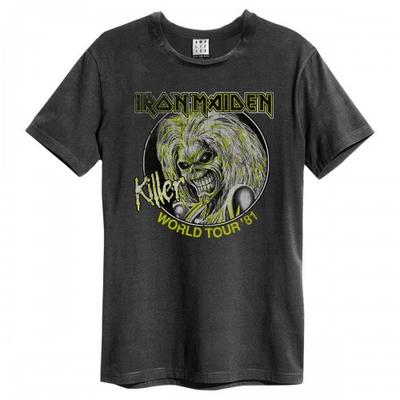 Amplified Unisex-Erwachsene Killer World Tour ´81 Iron Maiden T-Shirt