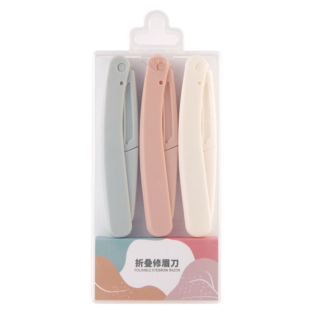 

Женские эпиляторы Бритва для бровей Складной триммер для бровей Скребок для волос на лице Набор бритв для бровей 3PCS