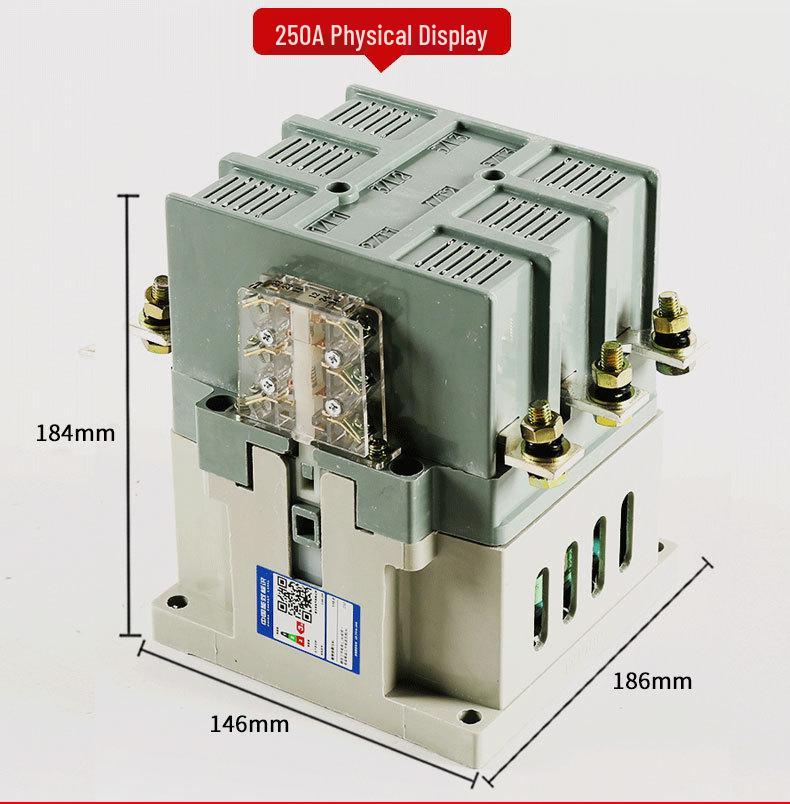 Stycznik AC przemysłowy DELIXI CJ40 380V/220V, 100A-1000A Amper.