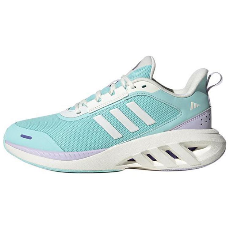Adidas ALL DAY POWER Slip Resistant Abrasion Resistant Low Top Casual Running Shoes Women's Blue Sneakers JP9783