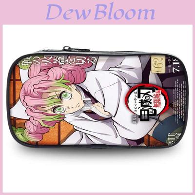 Demon Slayer Kimetsu No Yaiba Pencil Case Large Capacity Oxford Stationery Organizer For Students