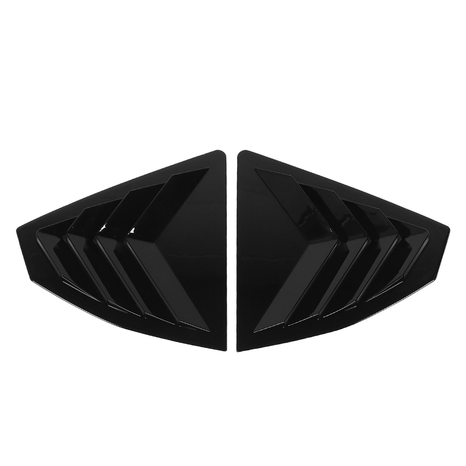 

1 пара накладок-жалюзи на задние боковые окна, декоративные накладки, глянцево-черные, устойчивые к царапинам, для WRX STI VB