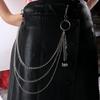 Harajuku-Style Korean Cross Pendant Double Waist Chain for Men & Women