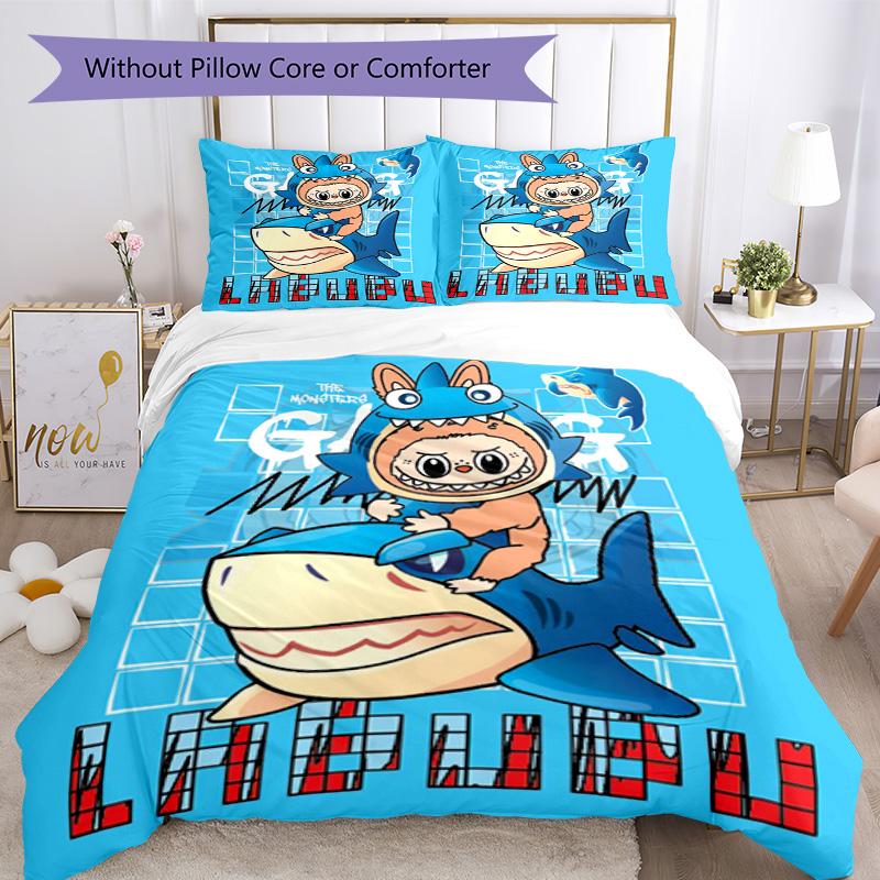Labubu Duvet Cover Set Perfect For Living Room Soft Fabric Perfect Gift For Friends Family