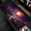 Mystical Glowing Blue Underwater Cave Landscape Oversized Nonslip Gaming Desk Mouse Pad