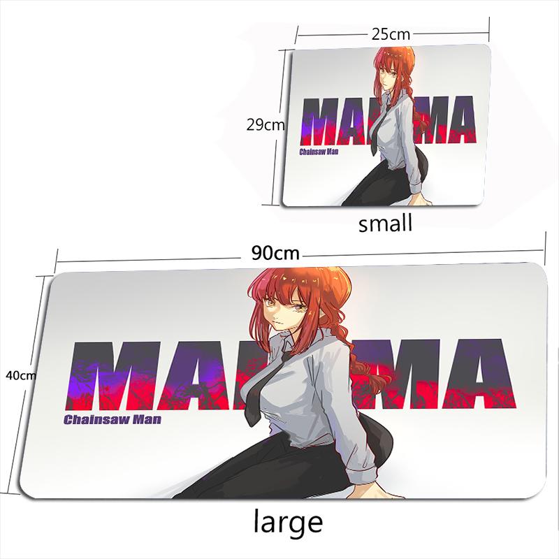 Kettensägenmann Mauspade Anime Mauspade Gamer Makima Gaming Zubehör Mauspade Groß Tastatur Schreibtischmatten 100X50CM Pochita Spielmatte
