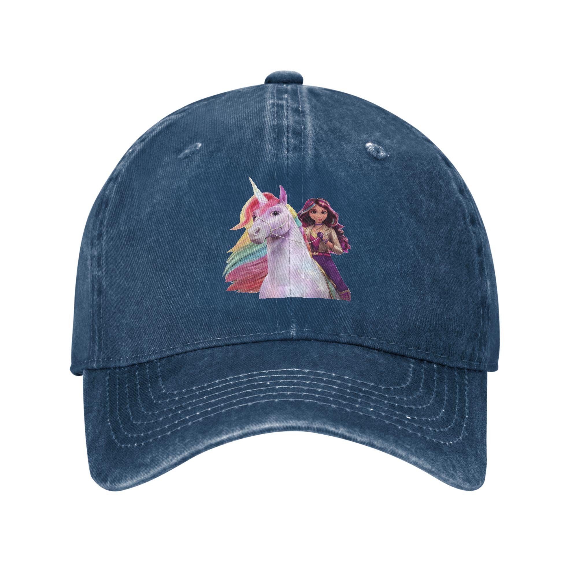 

Unicorn Academy Sophia Wildstar Denim Fabric Cap Casual Baseball Caps Adjustable Hat Summer Unisex Baseball Hats One Size
