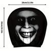 Dekorative 2er-Packung Waschbares Polyestergewebe Halloween-Gesicht Aufgedruckte Auto-Kissenbezug Weich Bequem Auto-Sitz Kopfstütze Kissenbezug