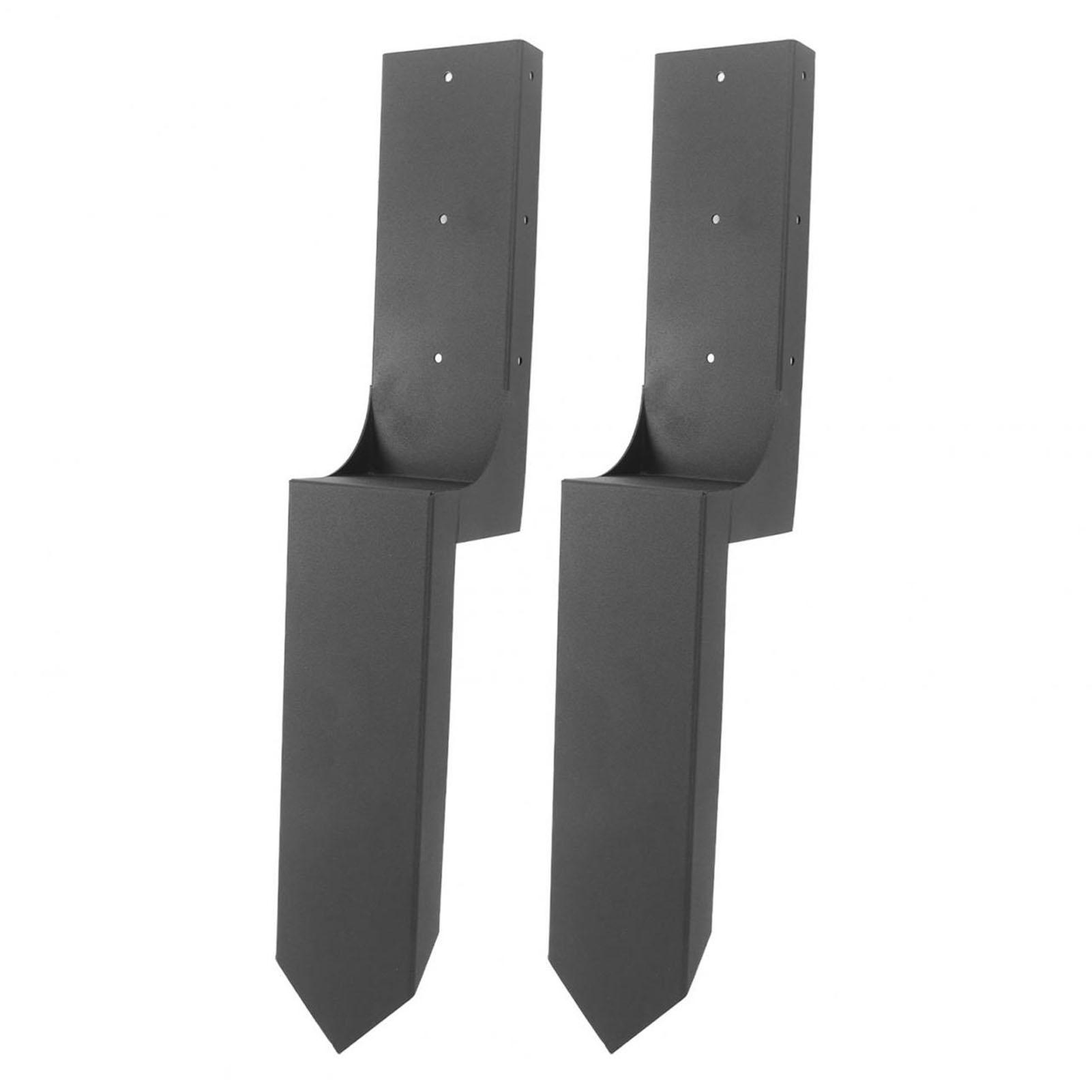 

2 комплекта анкера для столба забора, земляной шип, сверхмощная стальная опора, опорный поврежденный деревянный столб для ремонта столба забора