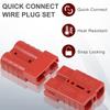 DAOKAI Quick Connect/Disconnect 50A 6-12 Gauge Wire Harness Plug Connector for Winch, Trailer,