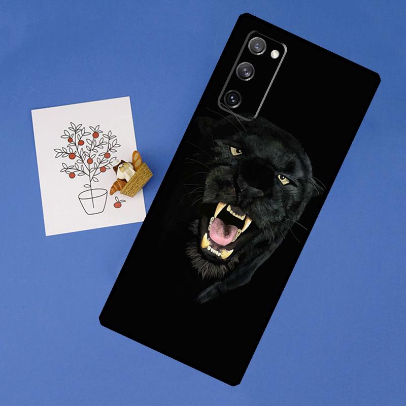 Tier Panther Handyhülle Für Samsung Galaxy S25 Ultra S9 S10 S20 S21 S22 Plus S24 FE S23 Ultra Rückabdeckung