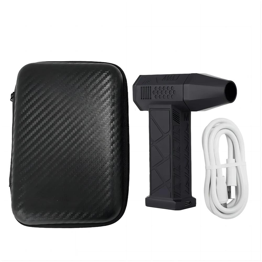 

Ручной бесщеточный вентилятор с турбонаддувом 130 000 об/мин, 200 Вт, мощный пылеуловитель, инструмент для чистки клавиатуры чёрный