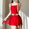 Fairy Damen Roter Neckholder Bikini - Sexy Bali Stil Bademode