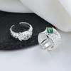 Lindon Classic Copper Alloy Zirkonový prsten Dámské šperky Svatební slib Party dárek