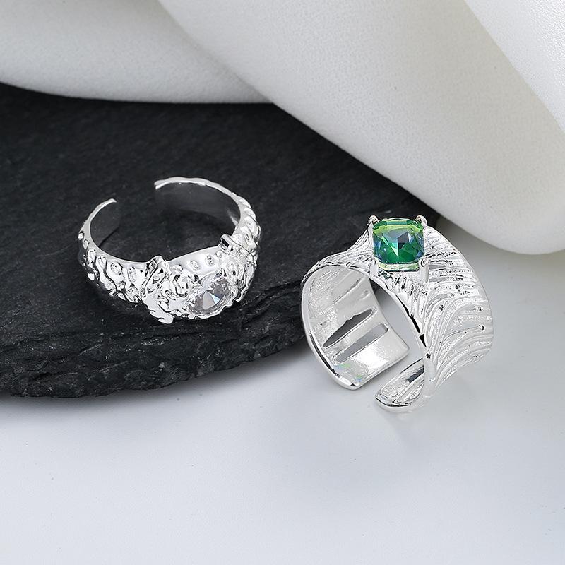 Lindon Classic Copper Alloy Zirkonový prsten Dámské šperky Svatební slib Party dárek