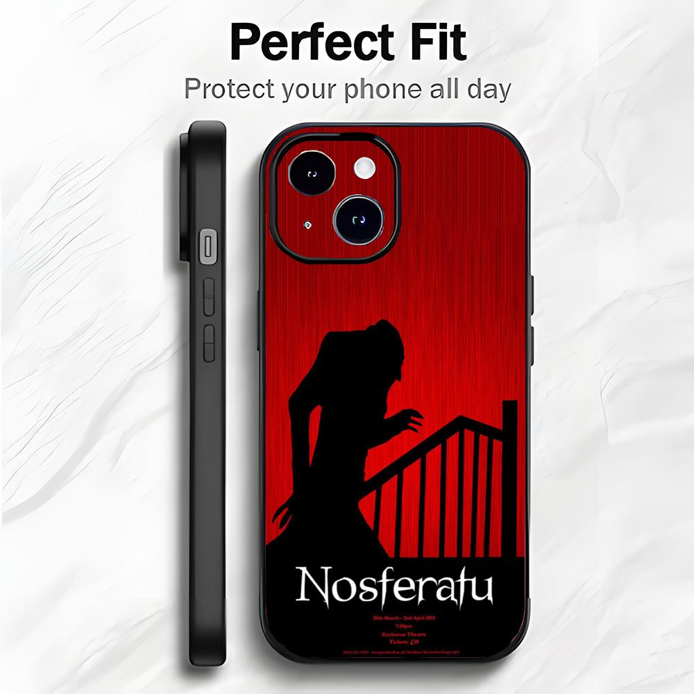 Klassisk Gyserfilm N-Nosferatu Telefoncover Telefoncover Blød Emballage Letvægt Til iPhone17 16 15 14 13ProMax