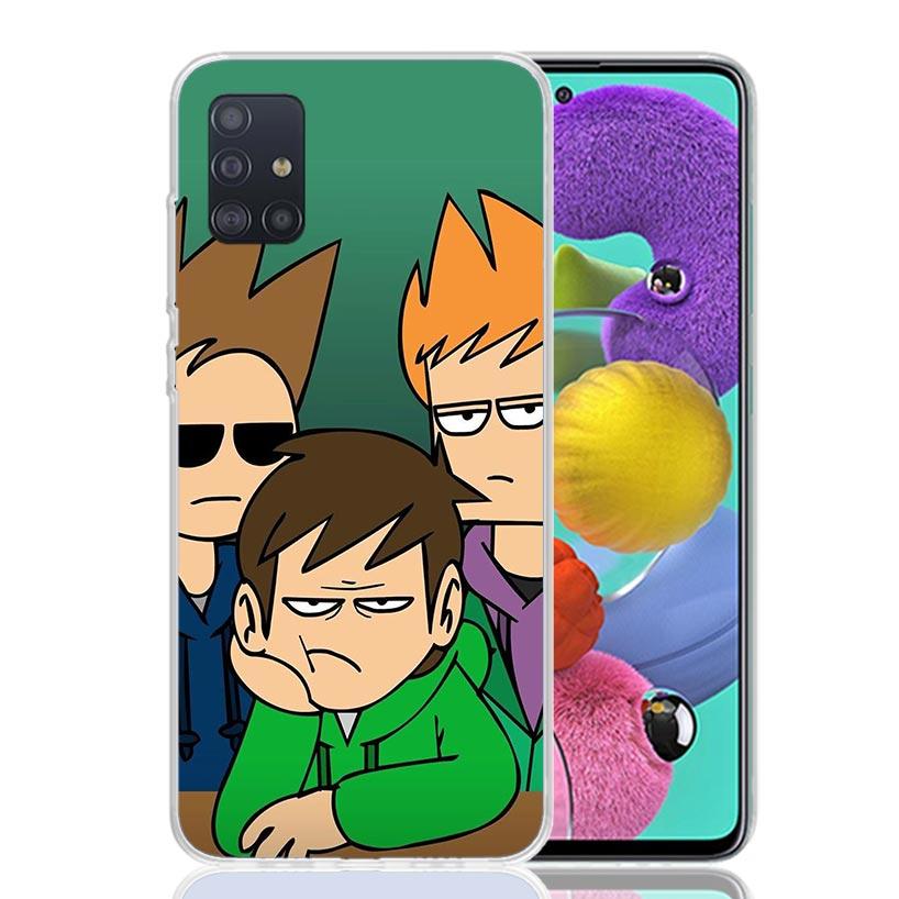 Anime Cartoon Eddsworld Phone Case for Samsung Galaxy A52 A51 A50S A12 A22 A32 A72 A10S A30S A31 A71 Note 20 Ultra 10 Plus S10 G