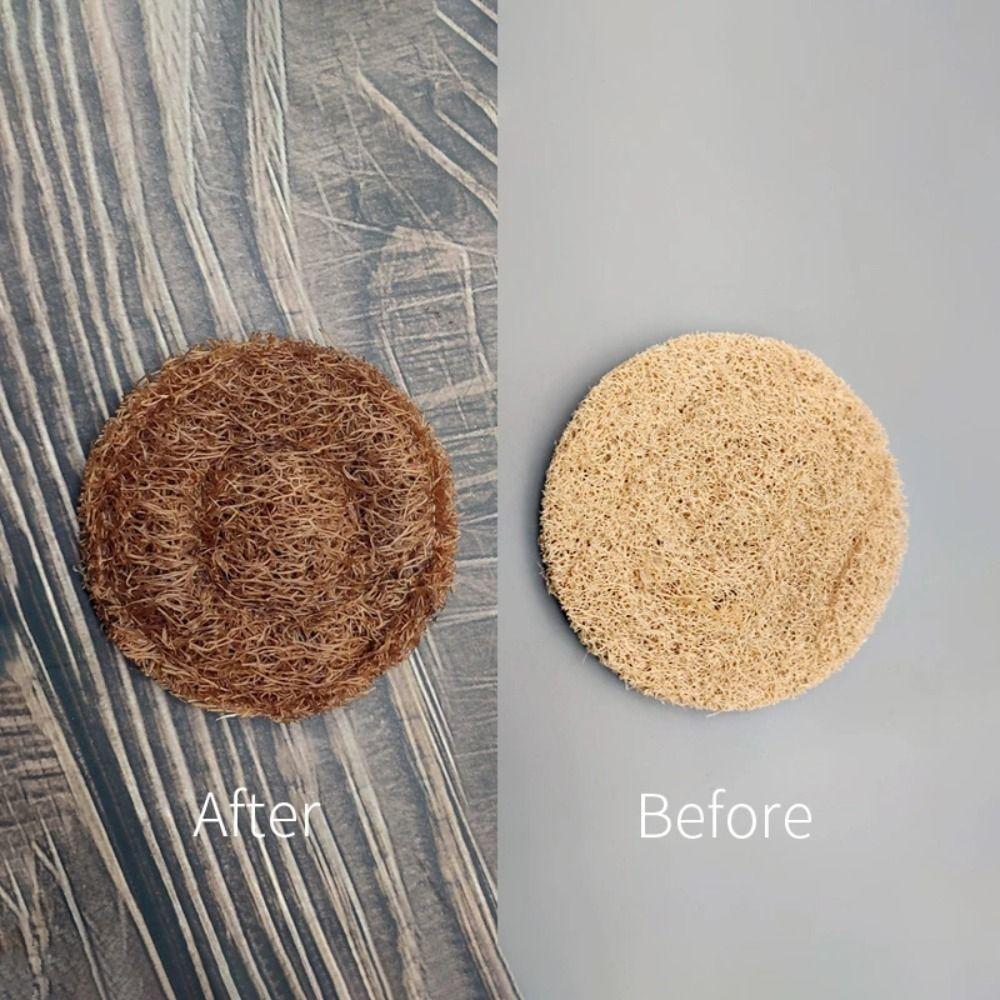 Runder Teebecher Untersetzer Luffa Faser Luffa Matte Kung Fu Teeset Teekannenuntersetzer Teekanne