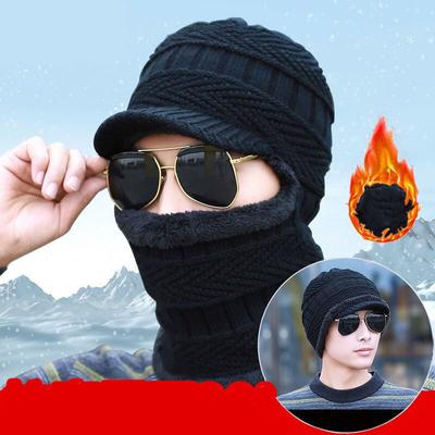 Winter Hat Skullies Beanies Hats Winter Beanies Men Women Wool Scarf Cap Balaclava Mask Bonnet Knitted Hat