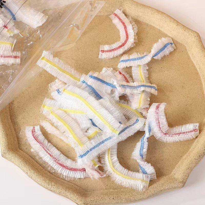 Bunte Einweg-Lebensmittelabdeckung Saran Wrap Darmabdeckung Lebensmittelqualität Frischhalte-Plastiktüte Zubehör für Küchenkühlschränke