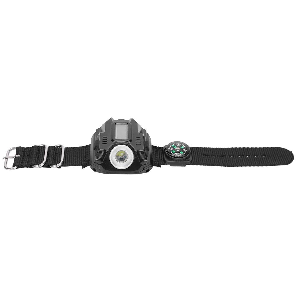Wrist LED Light Hand Flashlight with Display Electronic Watch MultiFunctional Watch Light