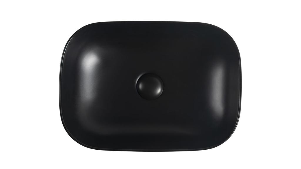 Lusso countertop washbasin 45.5X32.5 CM oval black matt