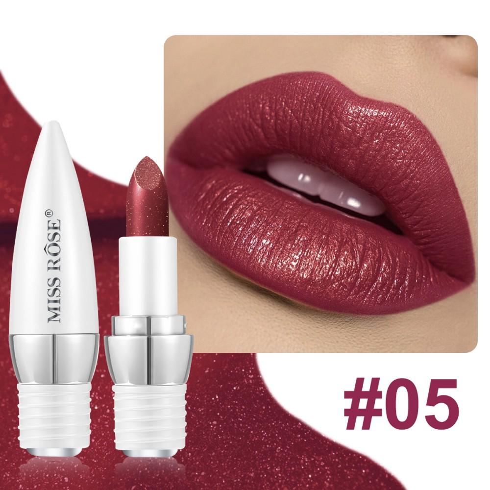 Diamant Glitters Lippenstift, Shimmer Metallic Lip Crème, Langhoudende Waterdichte Sprankelende Lip Make-up, 6 Kleuren Beschikbaar white