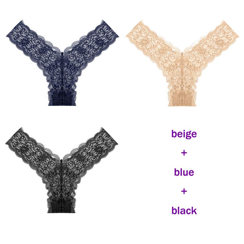 CINOON 3 Teile/los frauen höschen Transparent Low-Taille Unterhose Aushöhlen Tanga Weibliche Nahtlose G-String Sexy Unterwäsche Spitze Dessous panty
