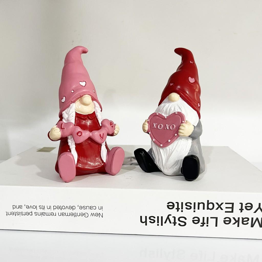 Adorable Cartoon Gnome Elf Resin Craft For Home Living Room Table Gift Decor