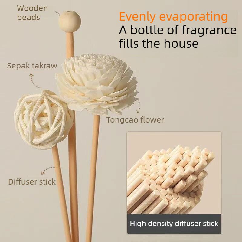 6PCS/ 9PCS Rattan DIY Floral Artificial Reed Diffuser Sticks Flower Set Rattan Reed Fragrance Aroma Diffuser For home Bedroom