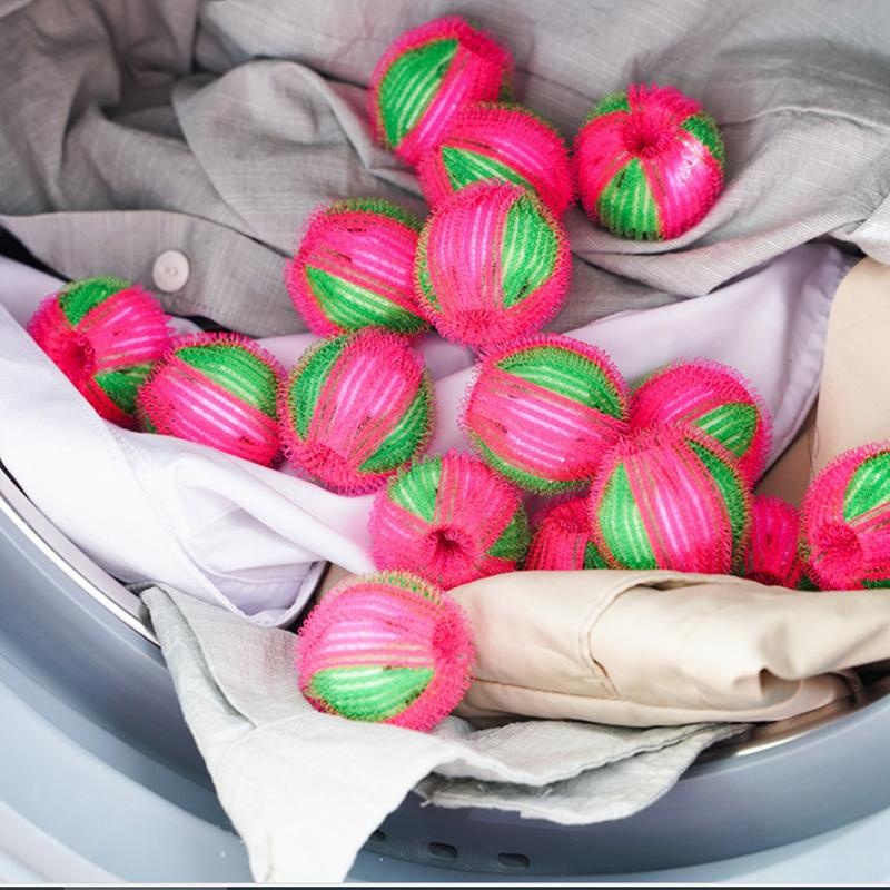 3.5cm Nylon Magic Lint Remover Laundry Balls, Washing Machine Anti-tangle Clothes Hair Removal Decontamination Balls 10pcs