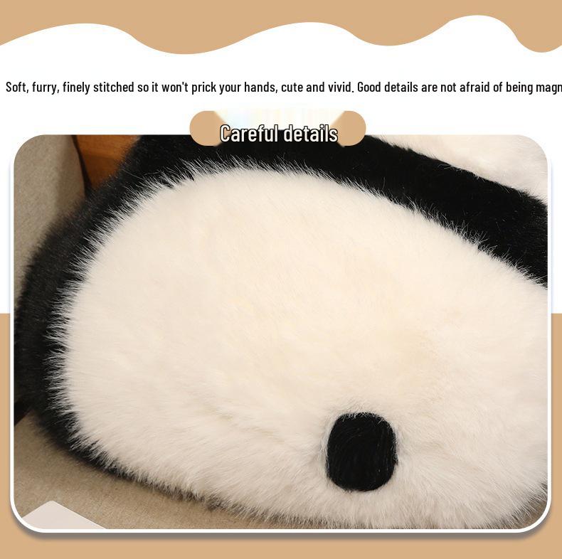 Cute Panda Imitation Wool Back Cushion for Sofa or Bedside