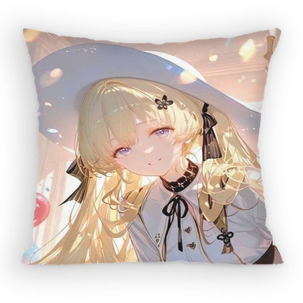 Open world Game Wuthering Waves Phoebe Pillow Case Anti-dustmite Pillowcase Invisible zipper silkySofa cushion cover for bedroom