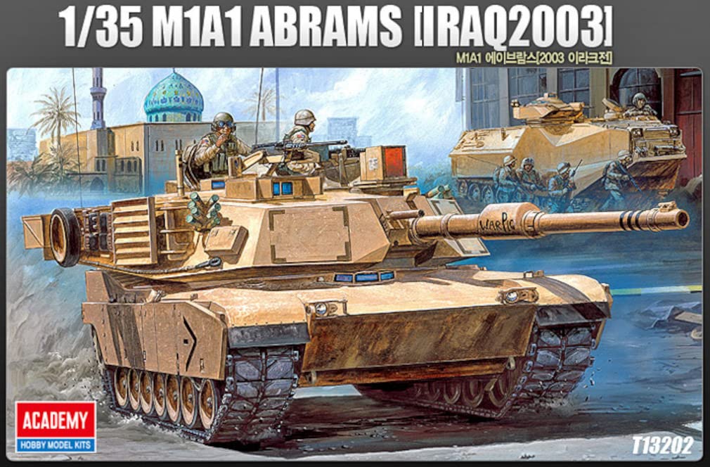 Academy scale US Army M1A1 Abrams Iraq 2003 Plastic Model Kit 13202 1/35