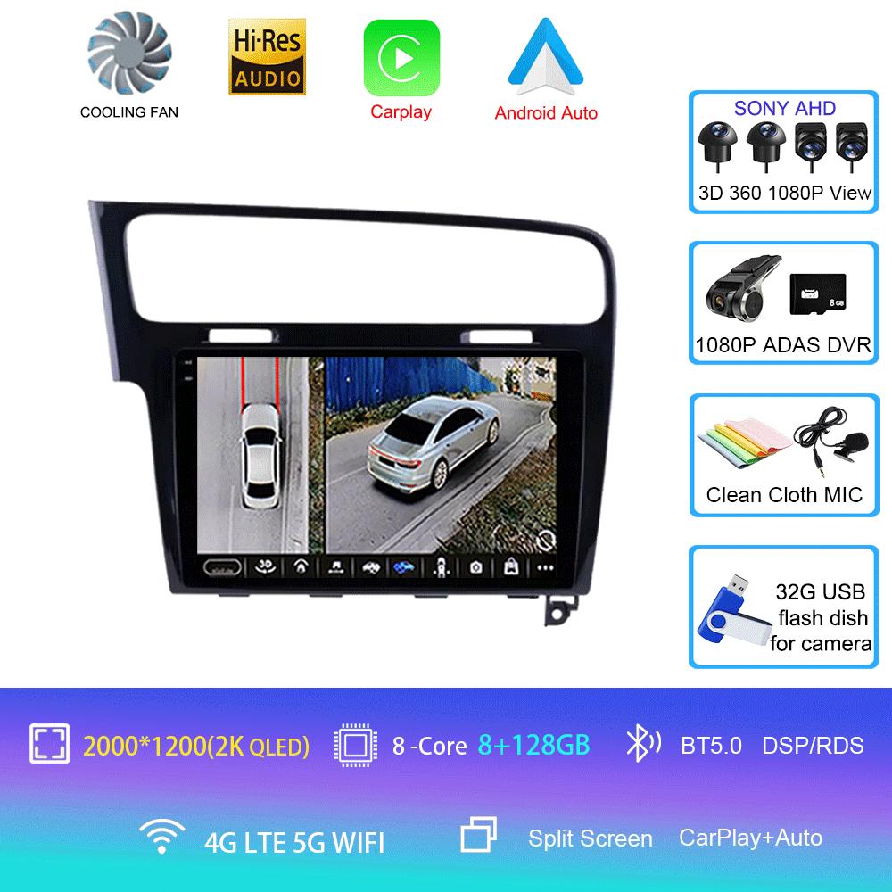 Android 14 Car Radio For Volkswagen Golf 7 2012 - 2020 Multimedia Video Player Navigation stereo GPS No 2din 2 din dvd