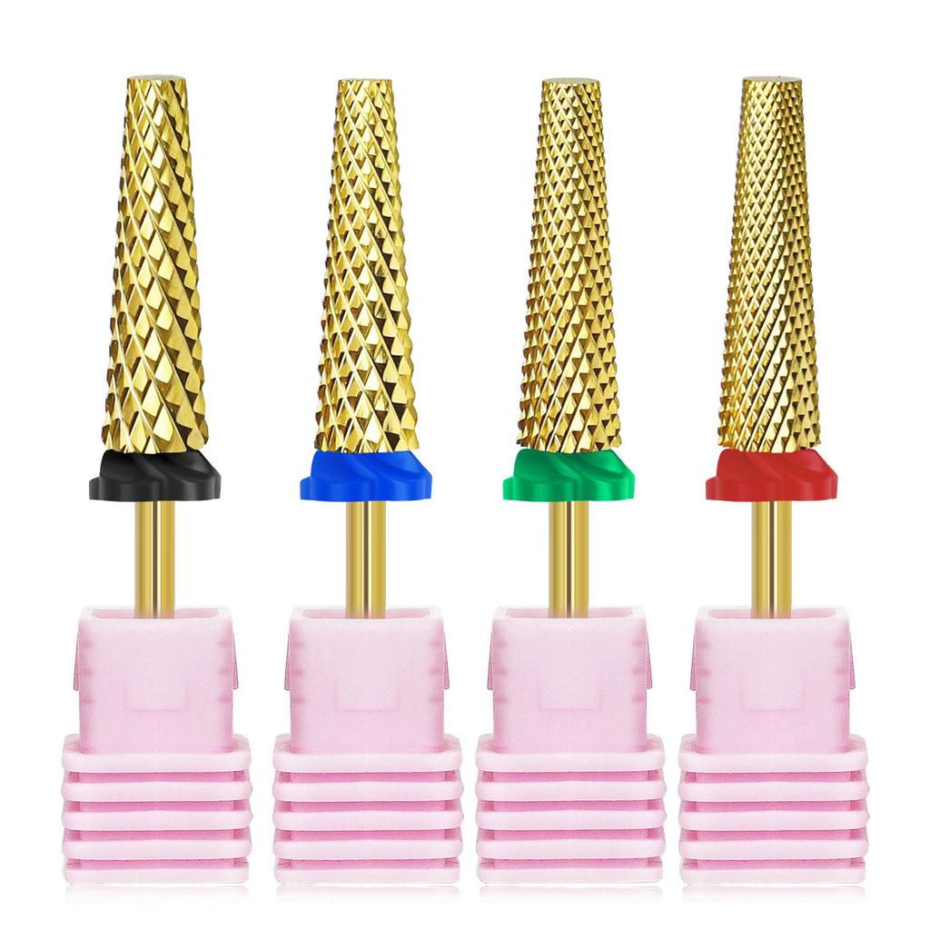 Wysokiej jakości głowica szlifująca ze stali wolframowej, bardzo długa, cylindryczna głowica szlifująca do manicure, szybkie usuwanie paznokci