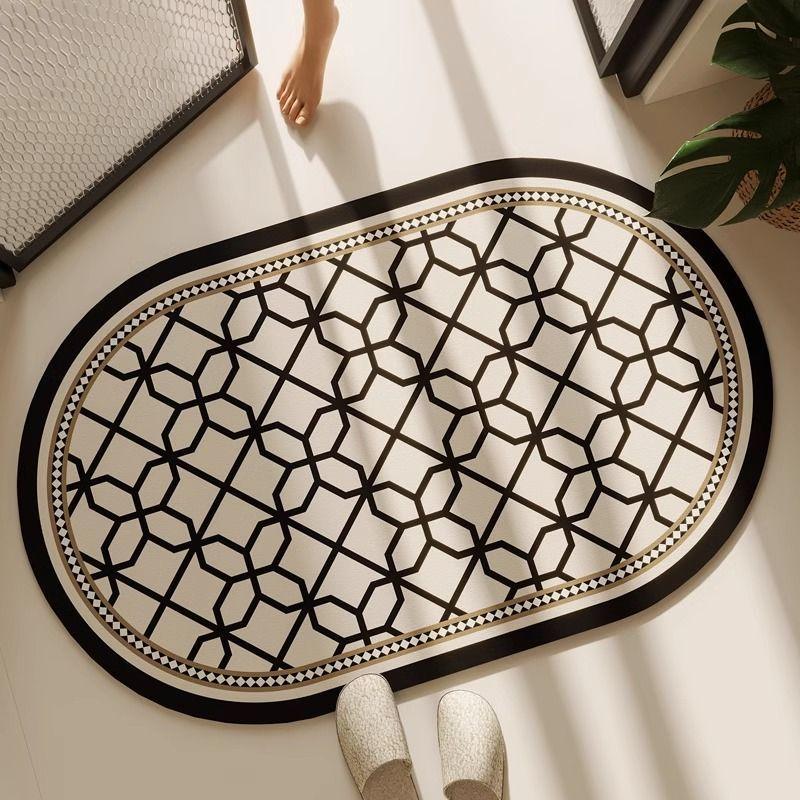 

Впитывающий коврик для пола из диатомовой грязи для ванной комнаты, нескользящий коврик для ног для туалета, дренажный коврик для туалета, быстросохнущий коврик для двери 40X60cm 15.7X23.6in