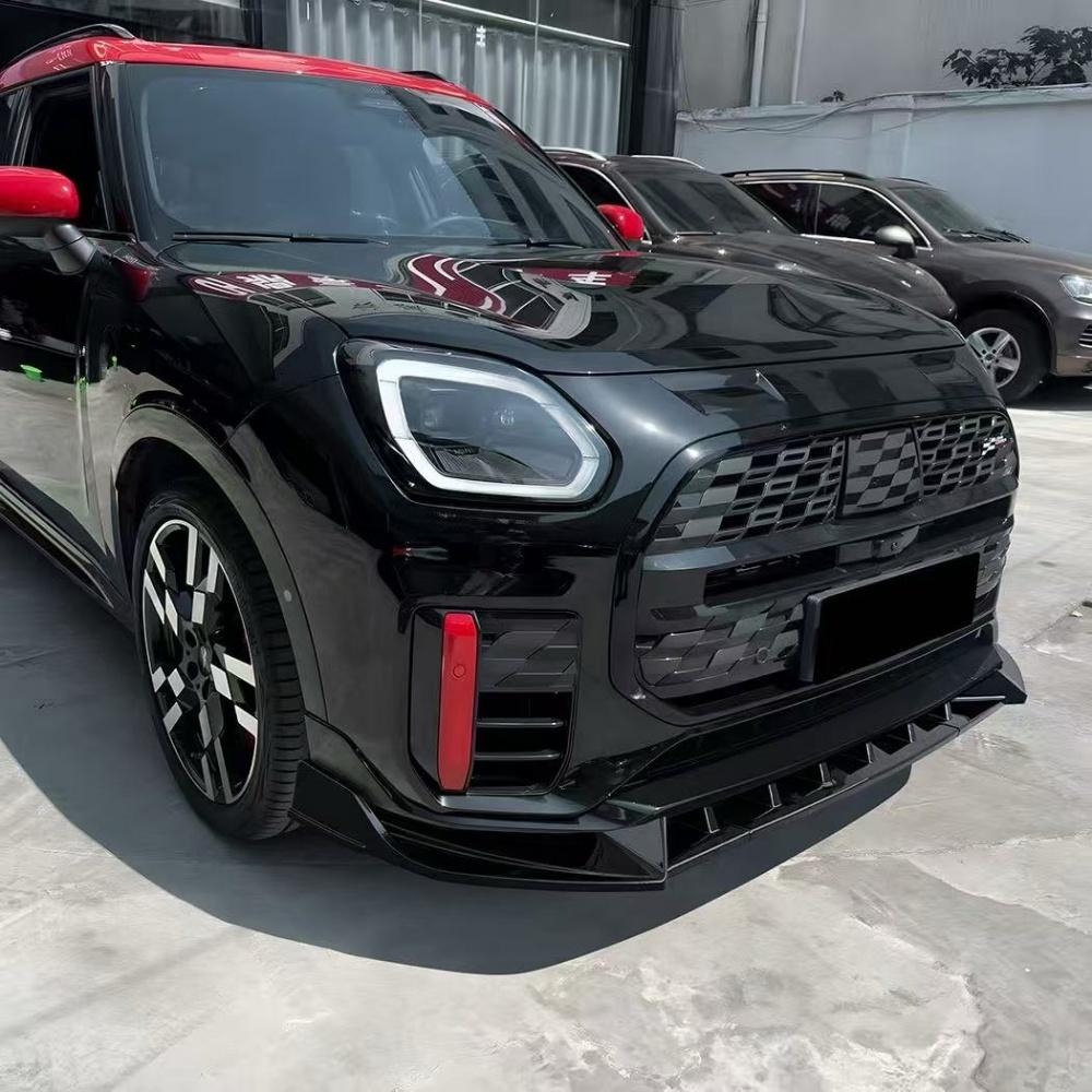 Spoiler Sottoparaurti Anteriore Splitter Per MINI Countryman JCW U25 2024 2025 Kit Carrozzeria Upgrade Accessori Auto