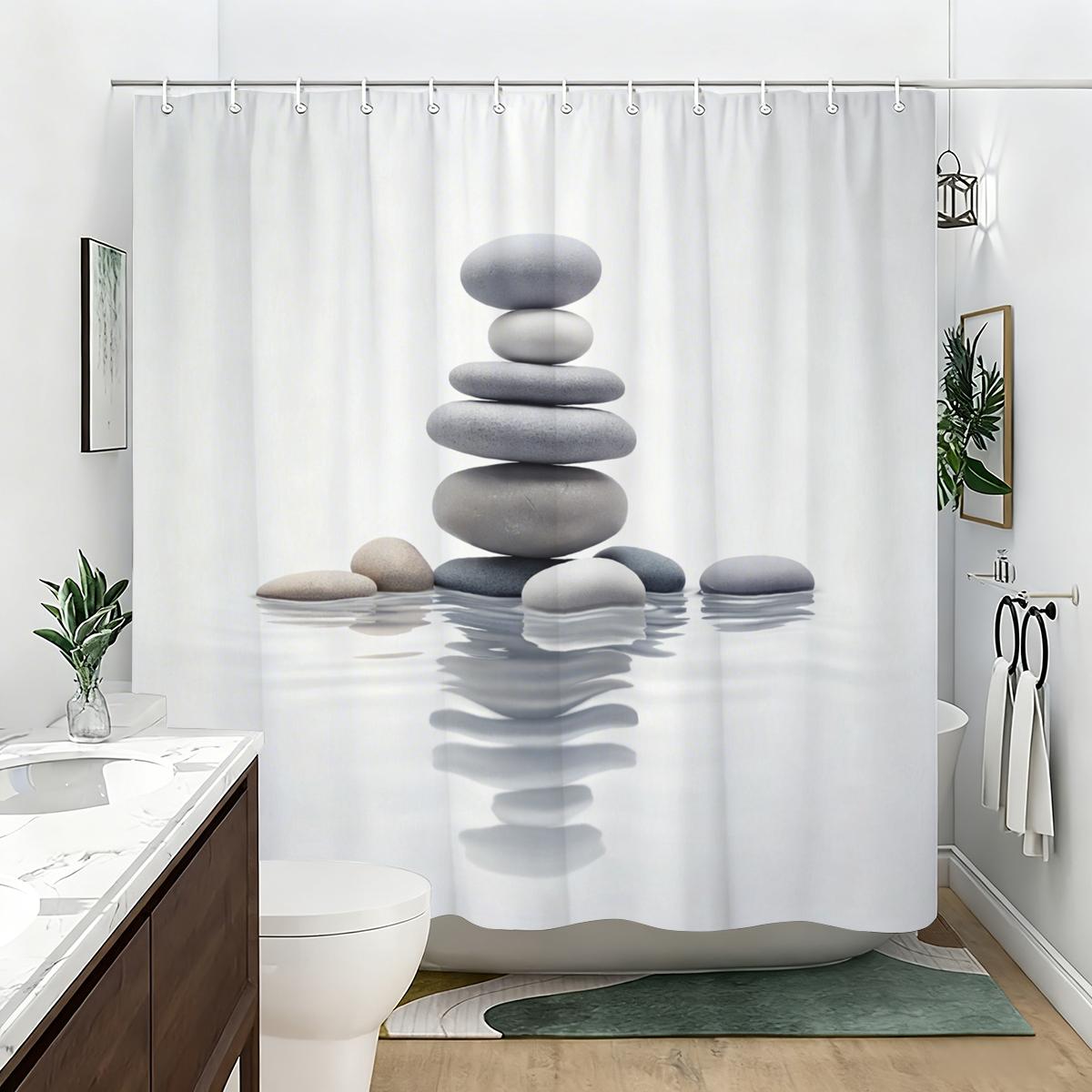 

Artistic Pattern Polyester Shower Curtain - Stylish Bathroom Decor, Decorative Bath Curtain For Home Hotel Use W60H190(CM)-1 Pcs