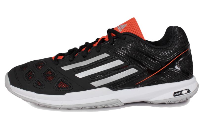 Амортизирующие, износостойкие низкие мужские бадминтонные кроссовки Adidas, Черно-красные B22957 42