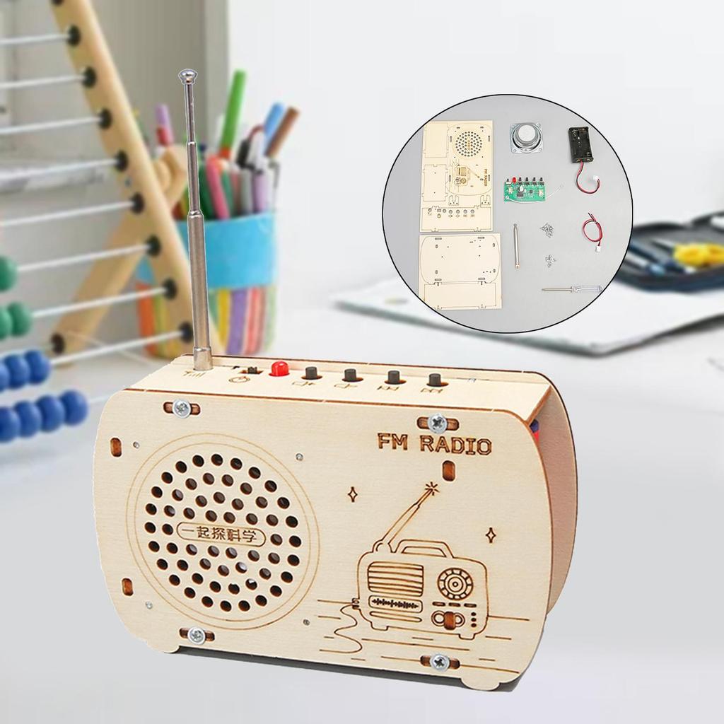 DIY Radio Model Science Set Teaching Materials Unique Experiment Kits 3D Puzzle Toy Ages 6+