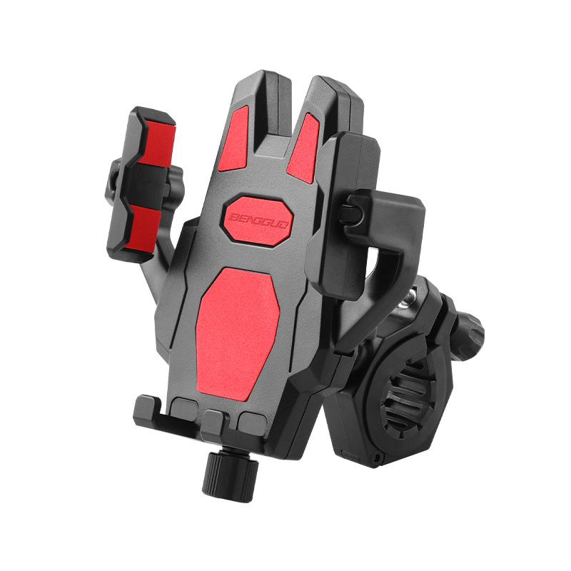 BENGGUO BG-1121 Bicycle Motorcycle Phone Holder 360-Degree Rotating Phone Mount for 55-95mm Devices Navigation Holder