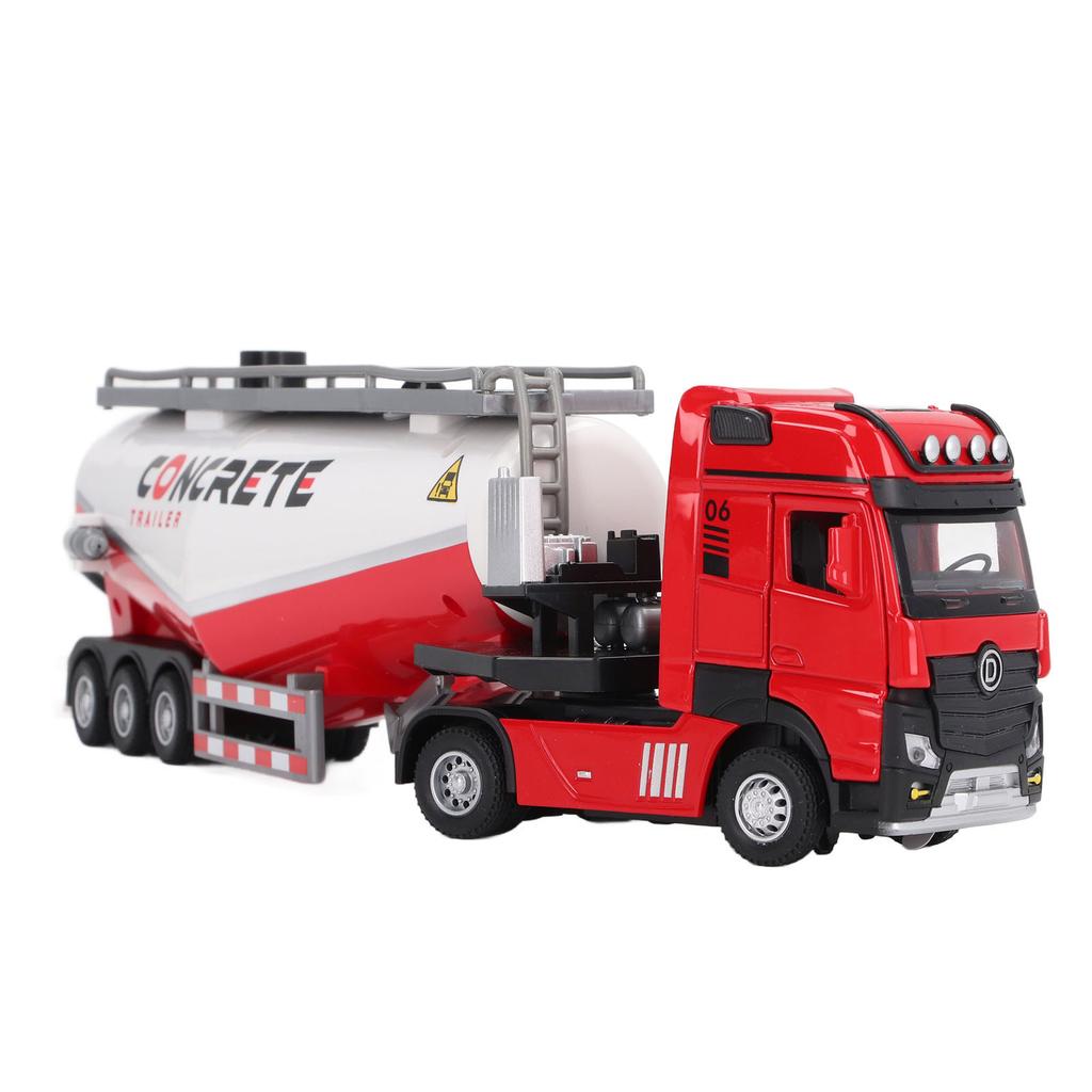 1:32 Scale Alloy Concrete Pump Truck High Simulation Construction Vehicle Model with Water Spray Function